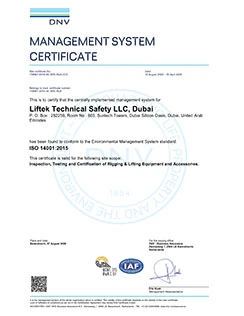 Certified chain block inspection services in dubai