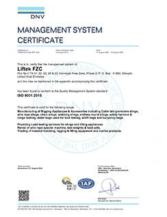 Lifting equipment testing and certification services in Dubai