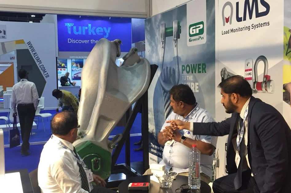 Liftek booth setup ADIPEC 2018