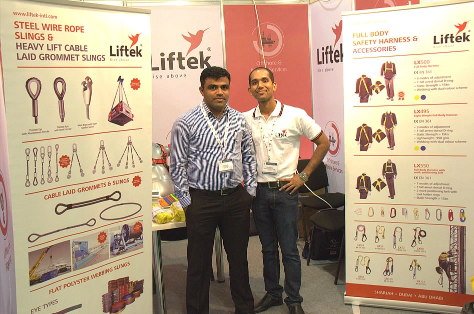 Liftek booth setup Caspian Oil & Gas 2015