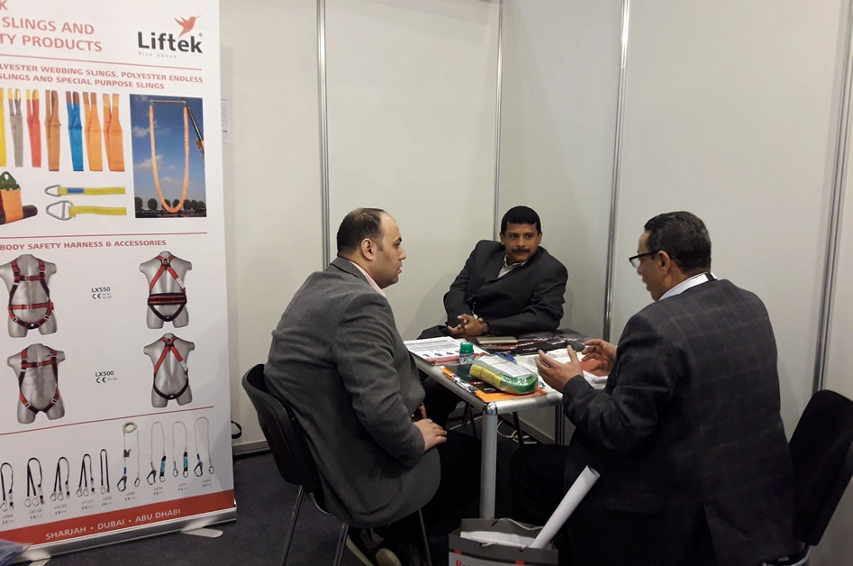 Liftek booth setup EGYPS 2017