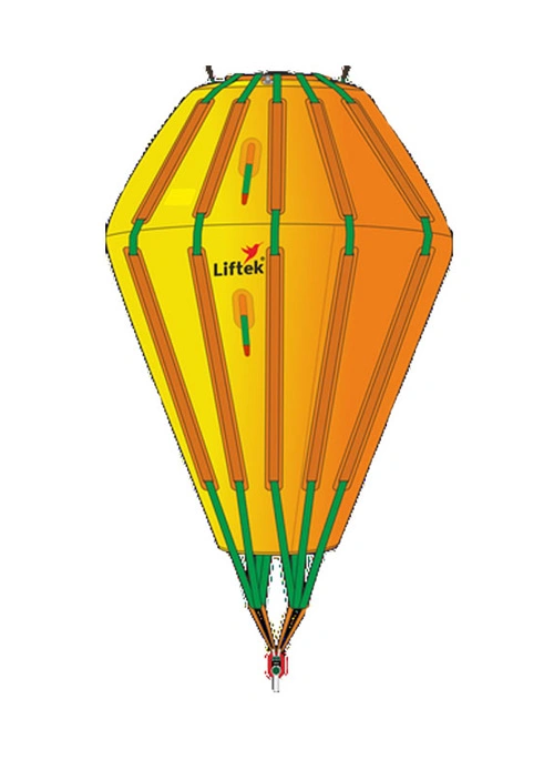 Fully enclosed subsea airlift bags ready for deployment