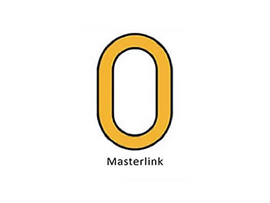 Grade 80 chain master link for connecting sling legs securely