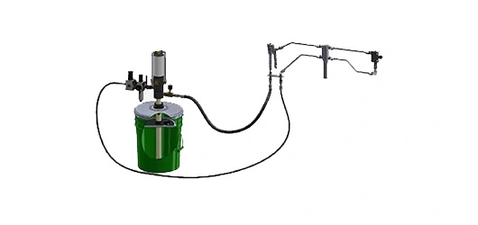 High pressure spray lubrication system for wire rope maintenance