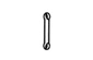 Polyester flat webbing sling in straight lift