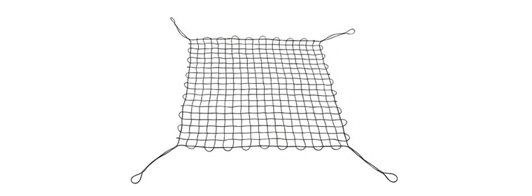 Wire rope net designed for heavy lifting load securing