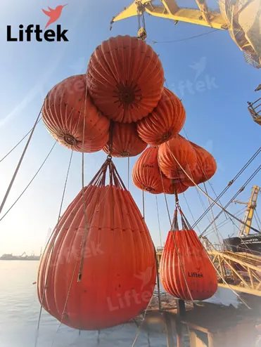 Heavy lift load test with shackles, load monitoring systems, and rigging equipment