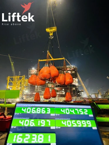 Safe and reliable 1660mt load testing with liftek rigging solutions
