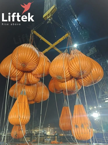 Heavy Lift 1660MT Load test with shackles, load cells and rigging equipment