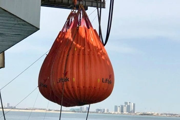 200MT load test with Liftek waterbags UAE