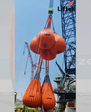 Heavy lifting water load test liftek team