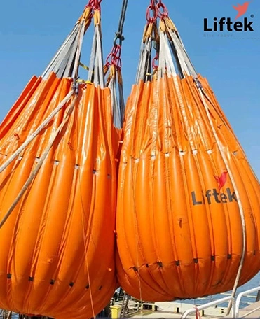 Liftek 300t waterbag test uae crane load test