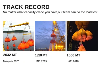 Liftek main waterbag load tests UAE