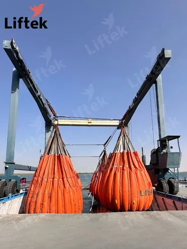 Heavy duty load test bags for safe crane testing in UAE