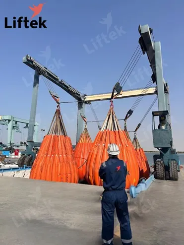 Certified load test water bags for crane and lifting gear