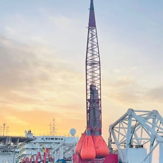 Offshore 330mt load test uae liftek team