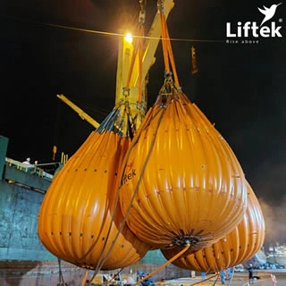Six waterbag load tests uae by liftek