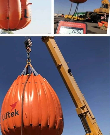 Waterbag load test lifting UAE